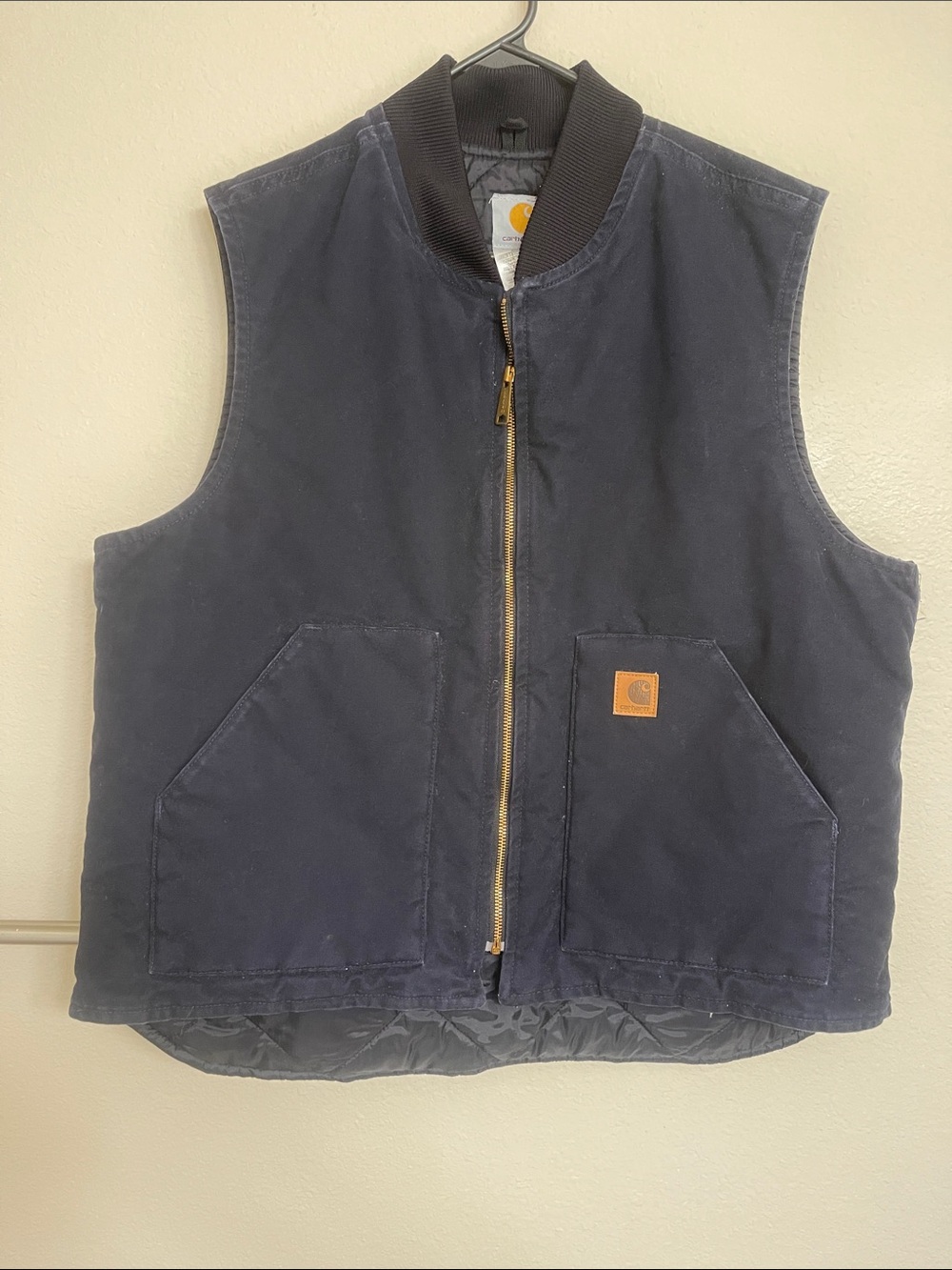 Carhartt Dark Navy Quilted Work Vest